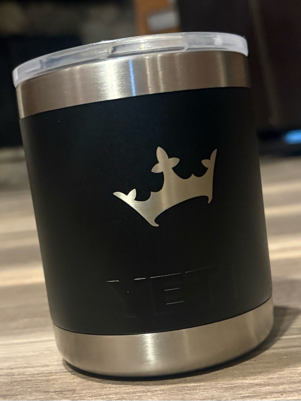 Yeti Black Insulated Tumbler with Game Kings logo 10oz